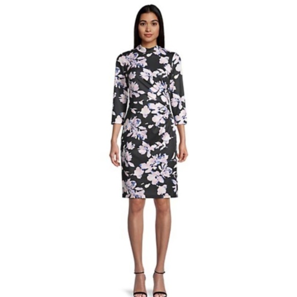 ELIZA J Black floral dress - Picture 1 of 9